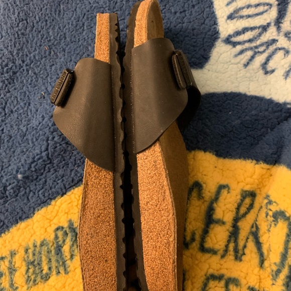 Birkenstock Madrid black slides sandals woman’s 9 men’s 7 - Picture 6 of 11